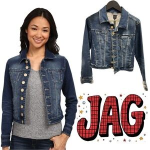 Jag Blue Cropped Jean denim Jacket Excellent Condition Sz Small
#Savannah